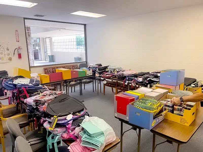Port of Subs Salvation Army Back Pack Drive
