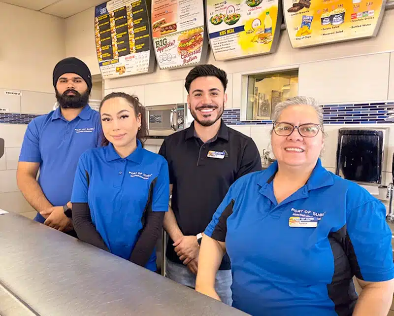 Port of Subs Store 10 feeds firefighters during Davis Fire